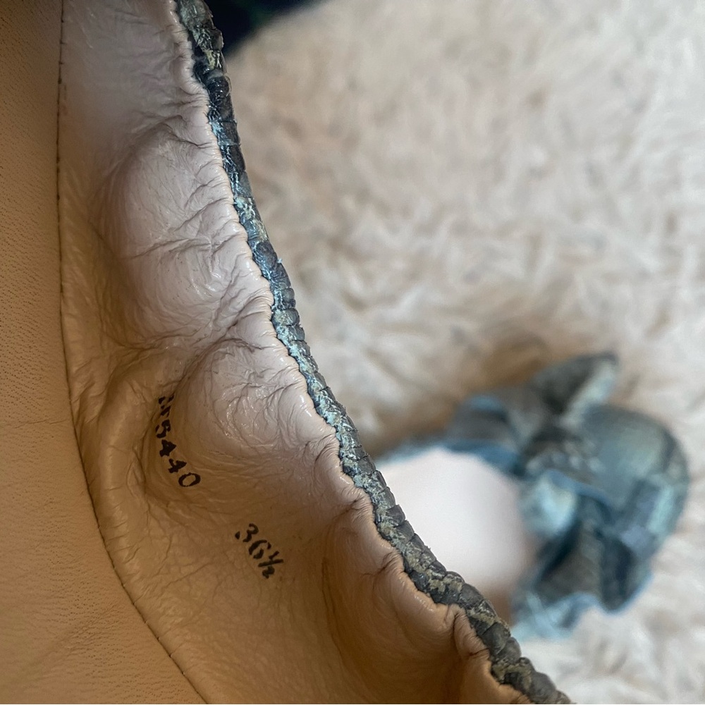 Prada Ballerinas / Flats Python Grey / Blue Size … - image 5